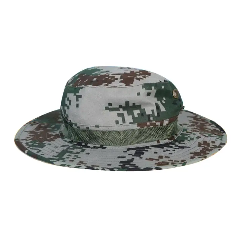 Для мужчин Для Женщин Защита от ультрафиолетовых лучей шляпа, камуфляж Рыбацкая шляпа камуфляжная быстросохнущая дышащая шляпа с широкими полями летняя уличная Военная Кепка с покрывалом