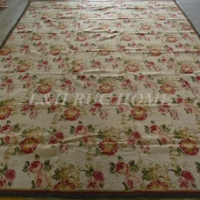9'x12 ручной работы шерстяной ковер, кружево шерстяной ковер, новозеландской шерсти с красными розами высокого качества