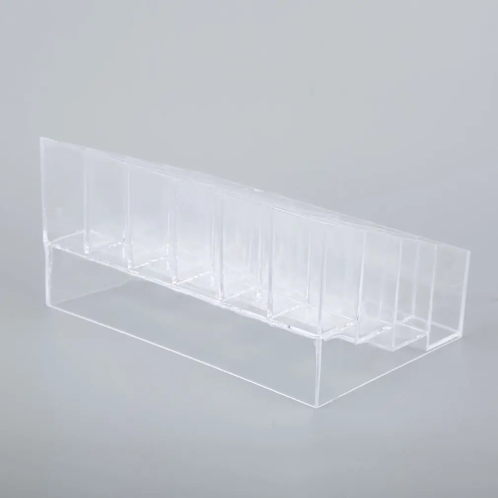 Multifunctional Transparent Lipstick rings Stand box Case Cosmetic Makeup Tools Jewelry Organizer Holder Plastic Box