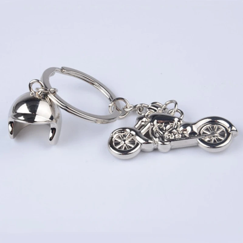 

Fashion Halley Motorcycle Helmet Model Keychain For Keys Ring Trinket Man Souvenir Party Gift Woman Bag Charms Key Chain Holder