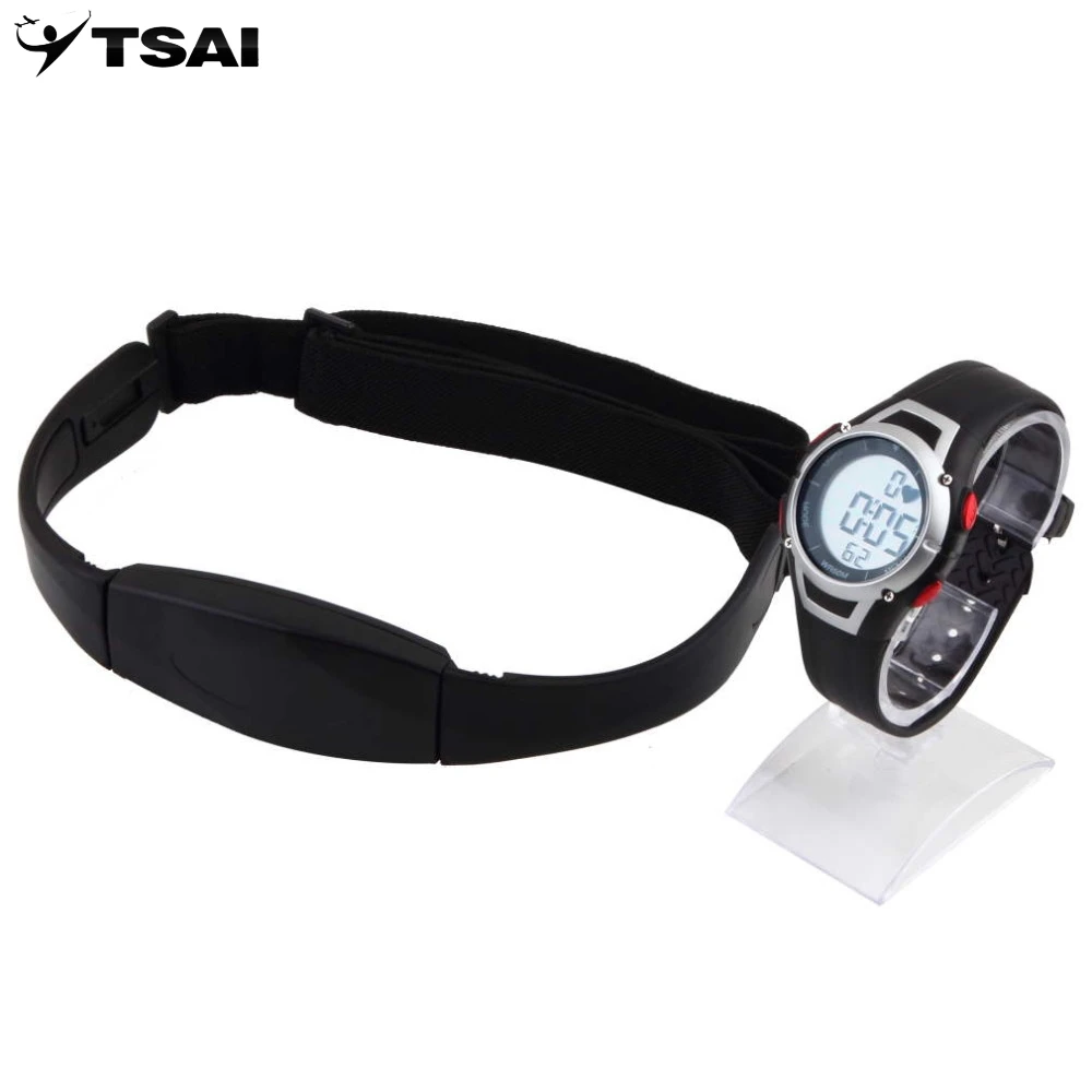 

Popular 3m Waterproof Heart Rate Monitor Wireless Chest Strap Sport Watch Running Diving Watch with Backlight Alarm Clock