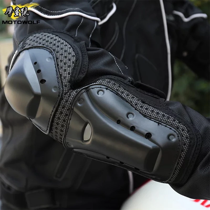Motowolf Снова! Мотоциклетная защита колена Мотоцикл CE протектор Дорожный мотокросс