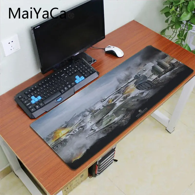 Maiyaca Новое поступление уникальные настольные коврики World of Tanks резиновый коврик