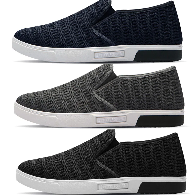 

Newest Men's SNRD STRIPE Slip-On Light Weight Breathable Shoes Sneakers-SN196