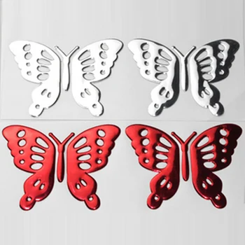 

(30 pairs/lot) Wholesale 3D PVC Butterfly decal stickers on car bumper stickers decorate stickers car-styling