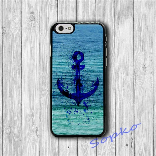 Abstract Anchor Art Sea Case cover for iphone 4 4S 5 5S 5C SE 6 plus 6s 7 #MA55 |