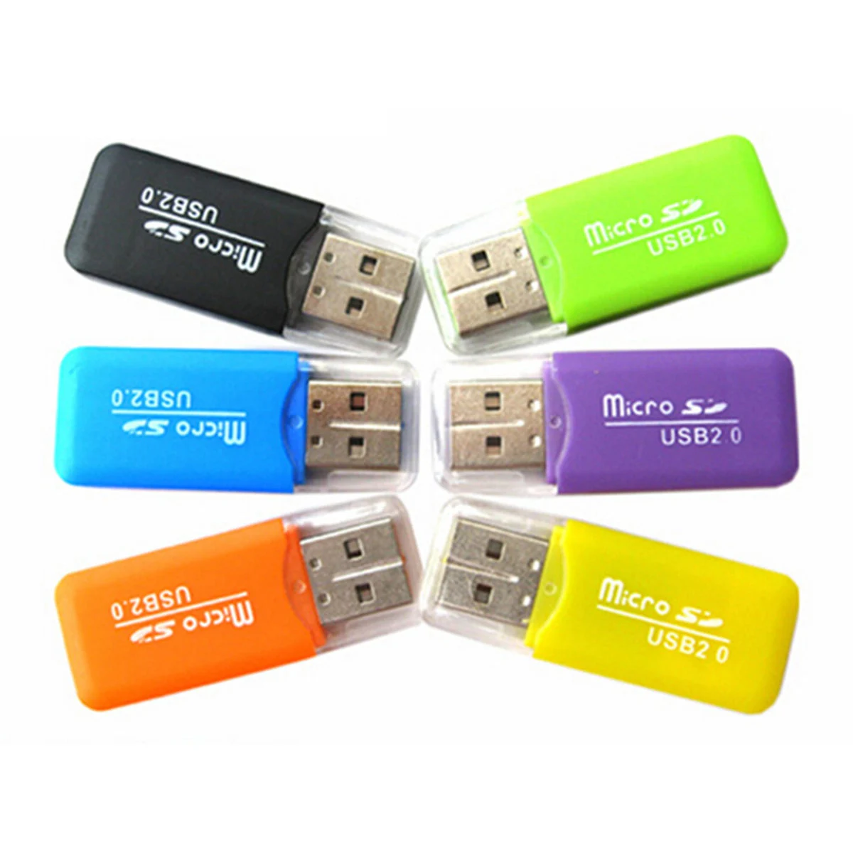 

High Quality Mini USB 2.0 Card Reader for Micro SD Card TF Card Adapter Plug and Play Colorful Single for Tablet PC
