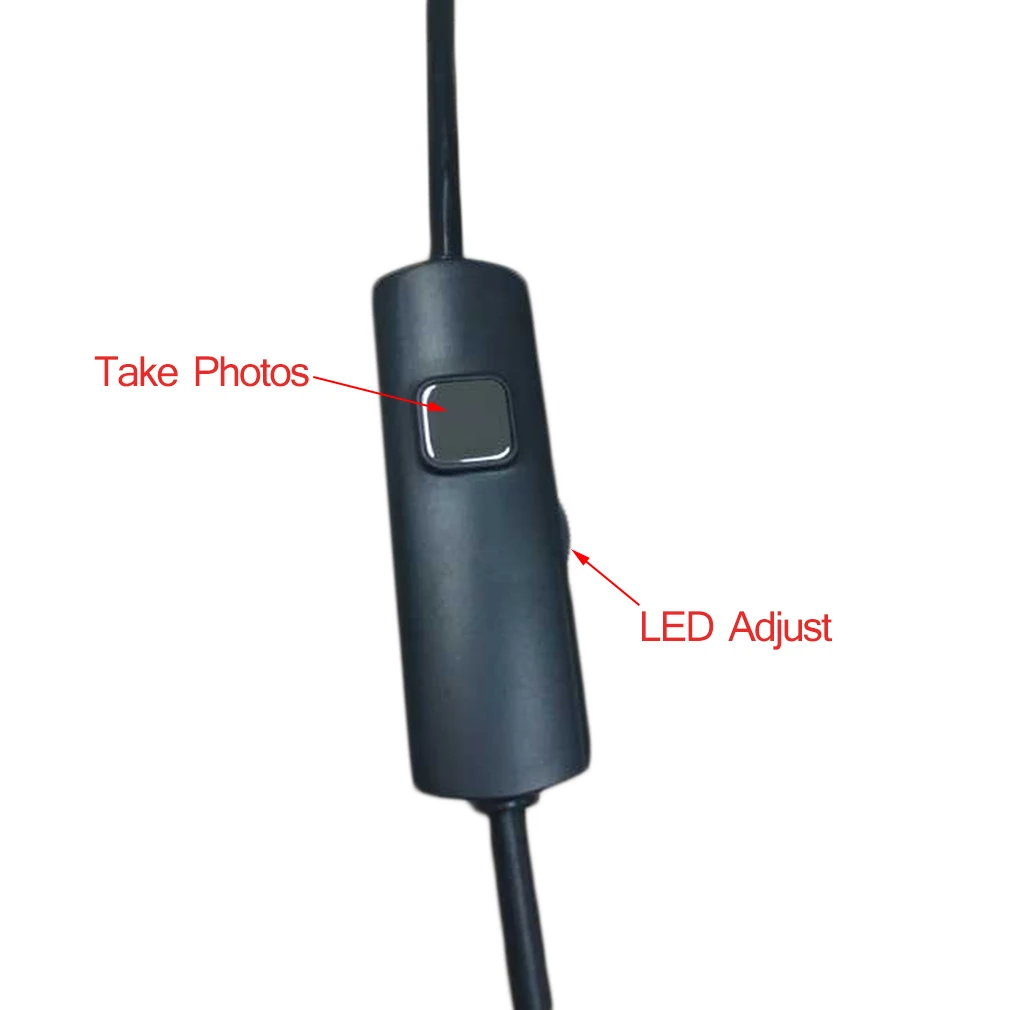 LESHP 6 светодиодный 7 мм кабель объектива водонепроницаемый мини USB инспекционный бороскоп камера для Android эндоскоп 640*480 телефонов/1280*720 PC