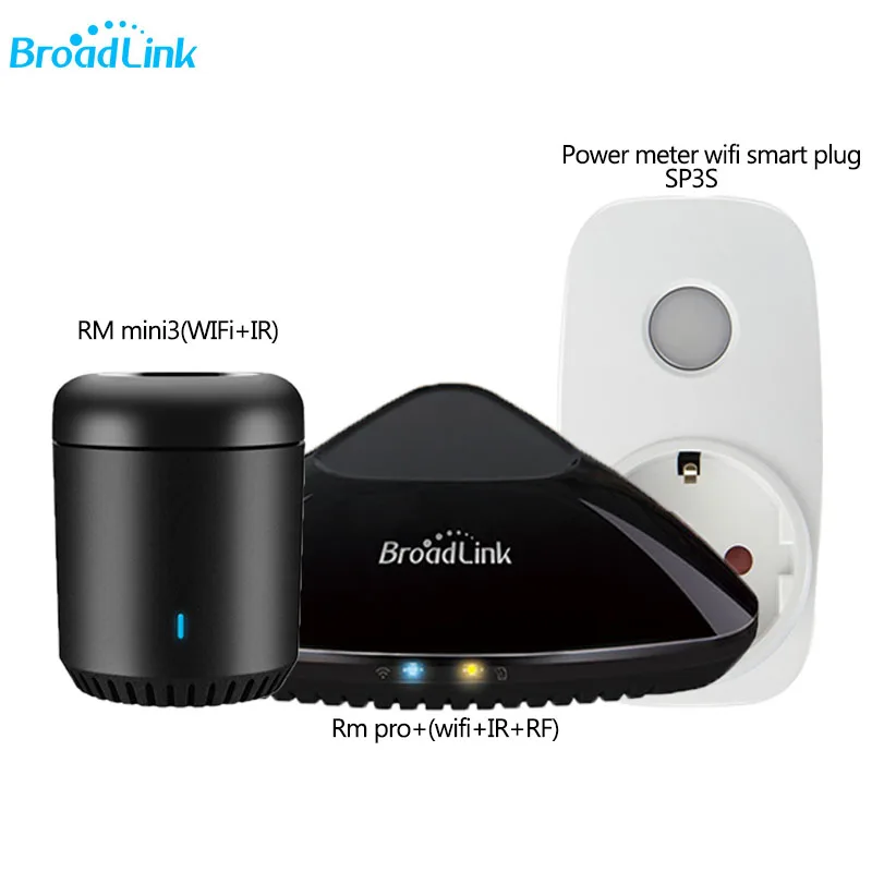 

Broadlink EU SP3S power meter wifi plug outlet socket ,RM3 pro+/RM mini3 wifi Universal Controller APP Control Home Automation