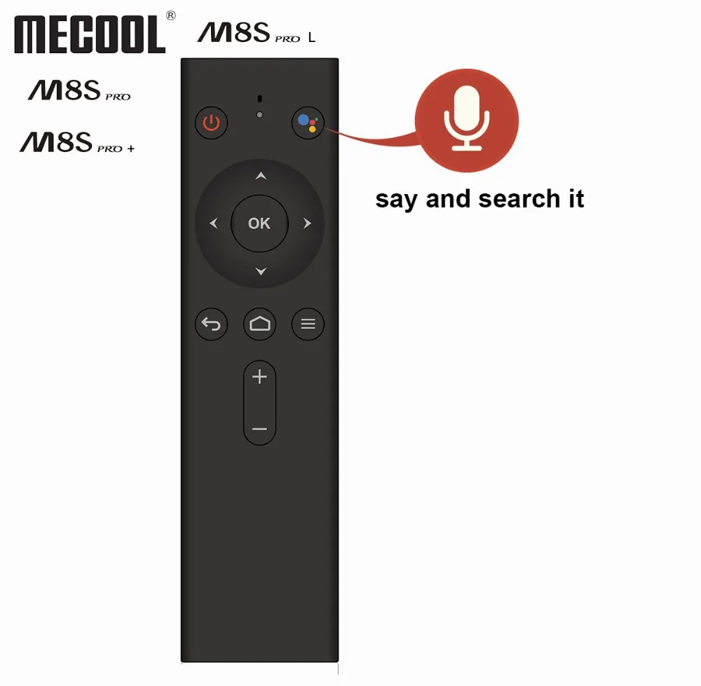 

Bluetooth Voice Remote Control Replacement For Mecool Android TV Box Mecool M8S PRO L and M8S PRO TV Box Accessories