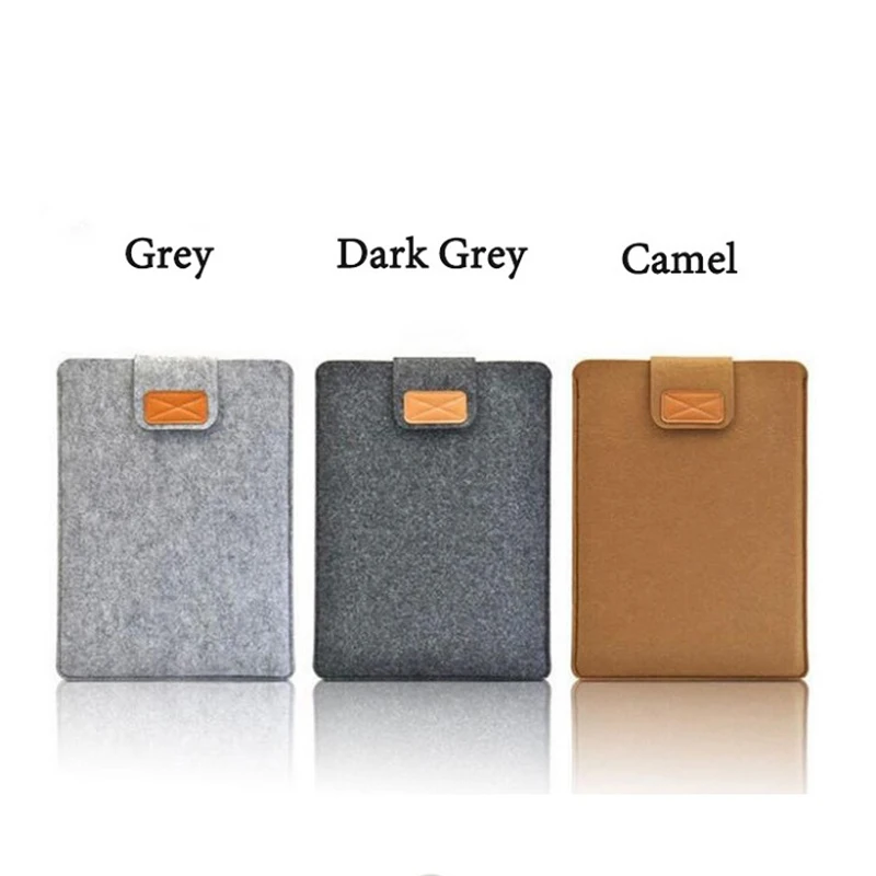 

8inch 10inch Soft Sleeve Bag Case for iPad 2 3 4 Notebook Cover for Samsung Galaxy Tab A 8.0 T380 T385 T580 Pure Felt for Table