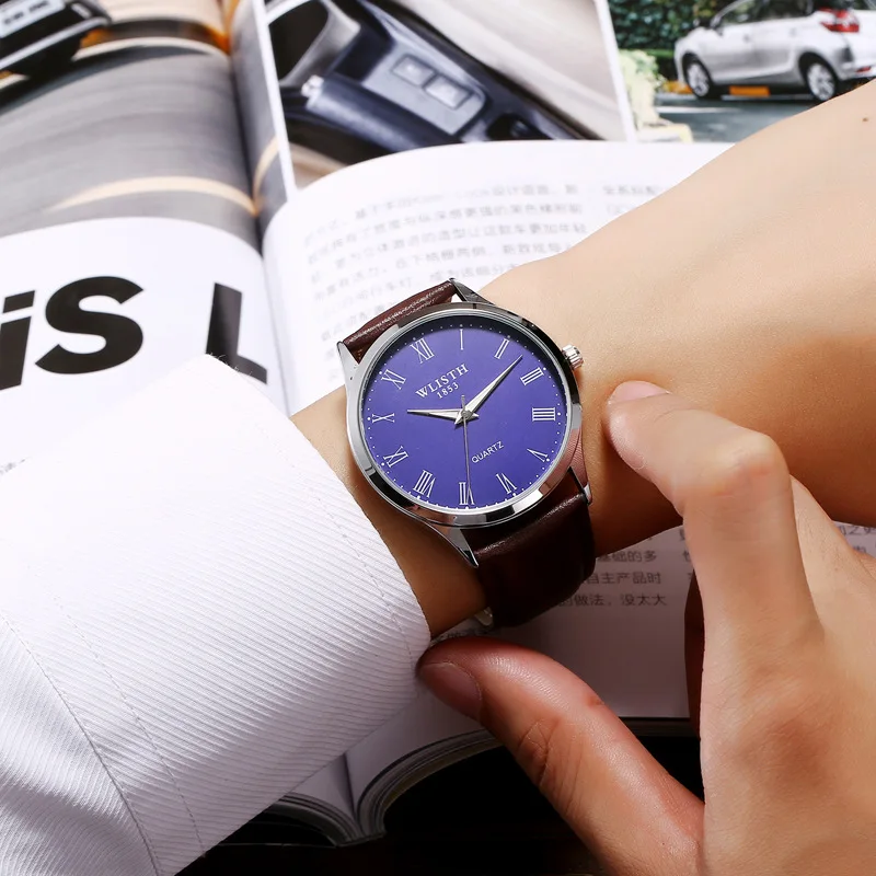 WLISTH 2019 relojes para hombre marca de lujo reloj hombre de negocios de moda de cuarzo Simple reloj hombre reloj Masculino gota AliExpress