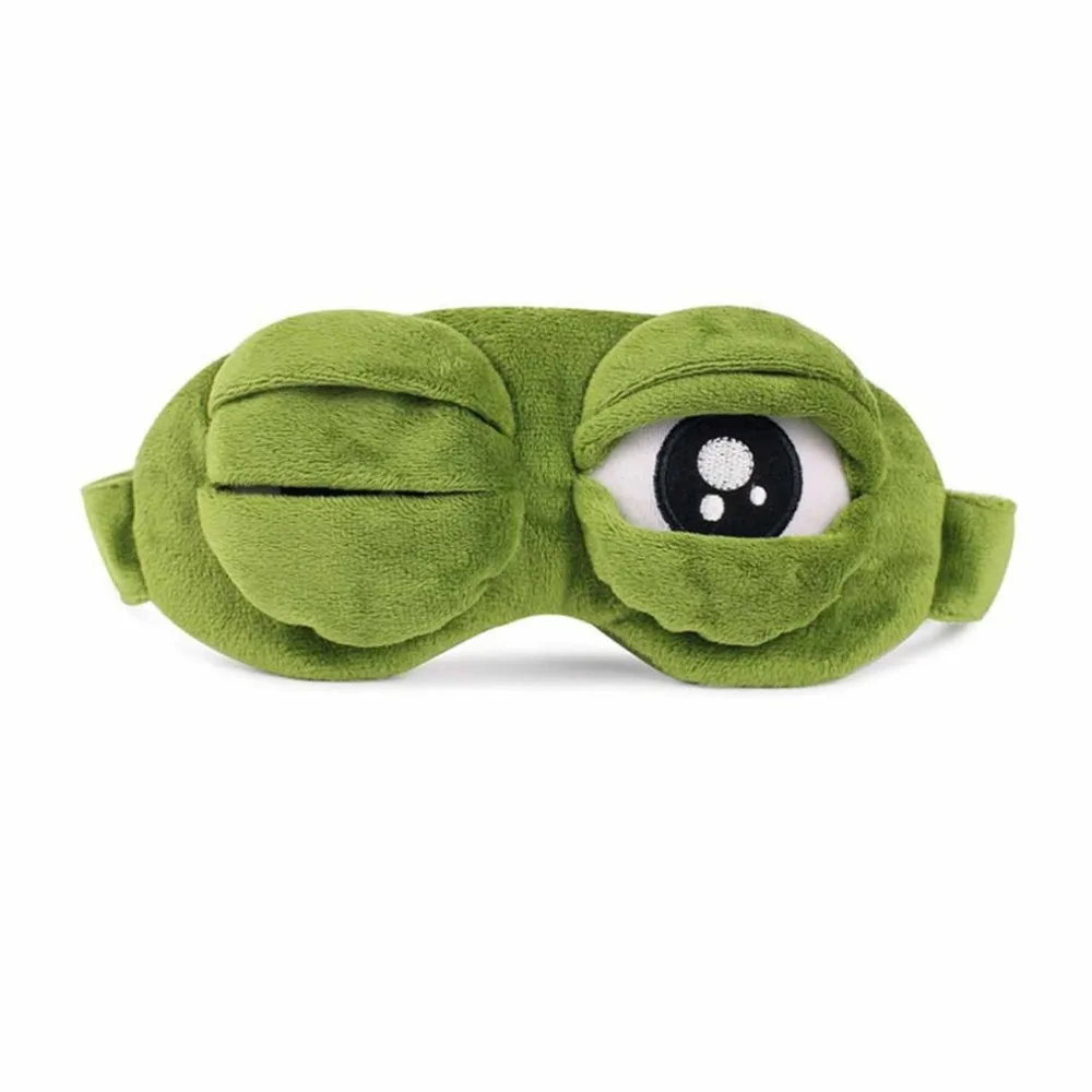 Прекрасный лягушки глаз маска на глаза для сна маска для сна эластичный бинт тени для век повязка на глаза для защиты перелет офис ночного сна