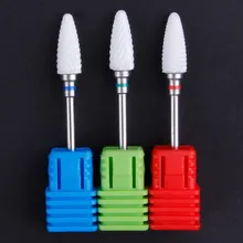 1 шт. керамический сверло для ногтей маникюрный станок резак фрезы роторные заусенцы для педикюра пилка для ногтей Инструменты