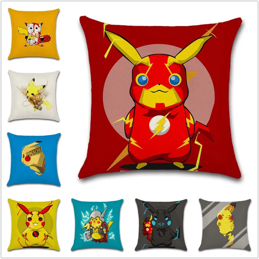 Cartoon Animal Cushion Covers Art Car Seat Accessories Sofa Home Textile Decor