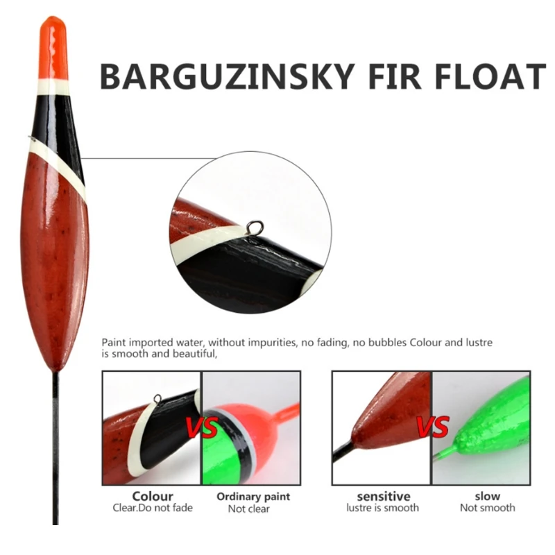 HLBY 5 шт./набор поплавок для подледной рыбалки Buoy светящийся палка деревянная