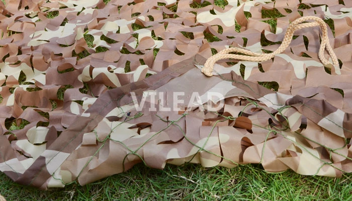VILEAD 2.5 متر x 6 متر (8FT x 19FT) الصحراء الرقمية كامو المعاوضة العسكرية الجيش التمويه صافي الغابة المأوى للصيد التخييم خيمة