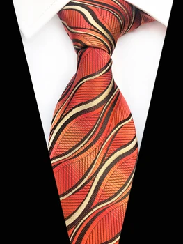 

Wholesale 8CM Men Formal Tie High Quality Woven Necktie with Personality Stripes