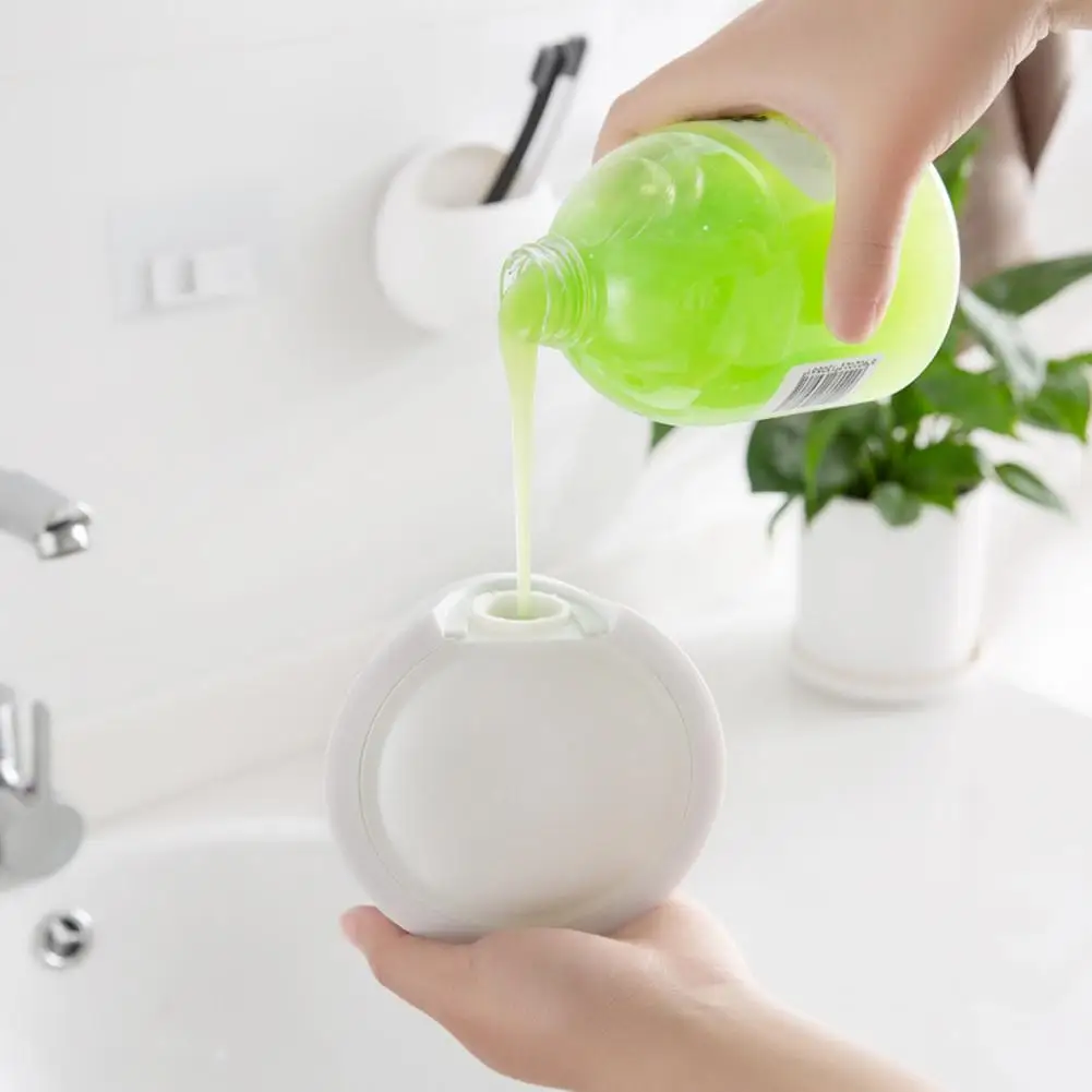 Creative Punch-free Plastic Soap Dispenser Wall Mounted Plastic Manual Soap Dispenser For Hotel Bathroom