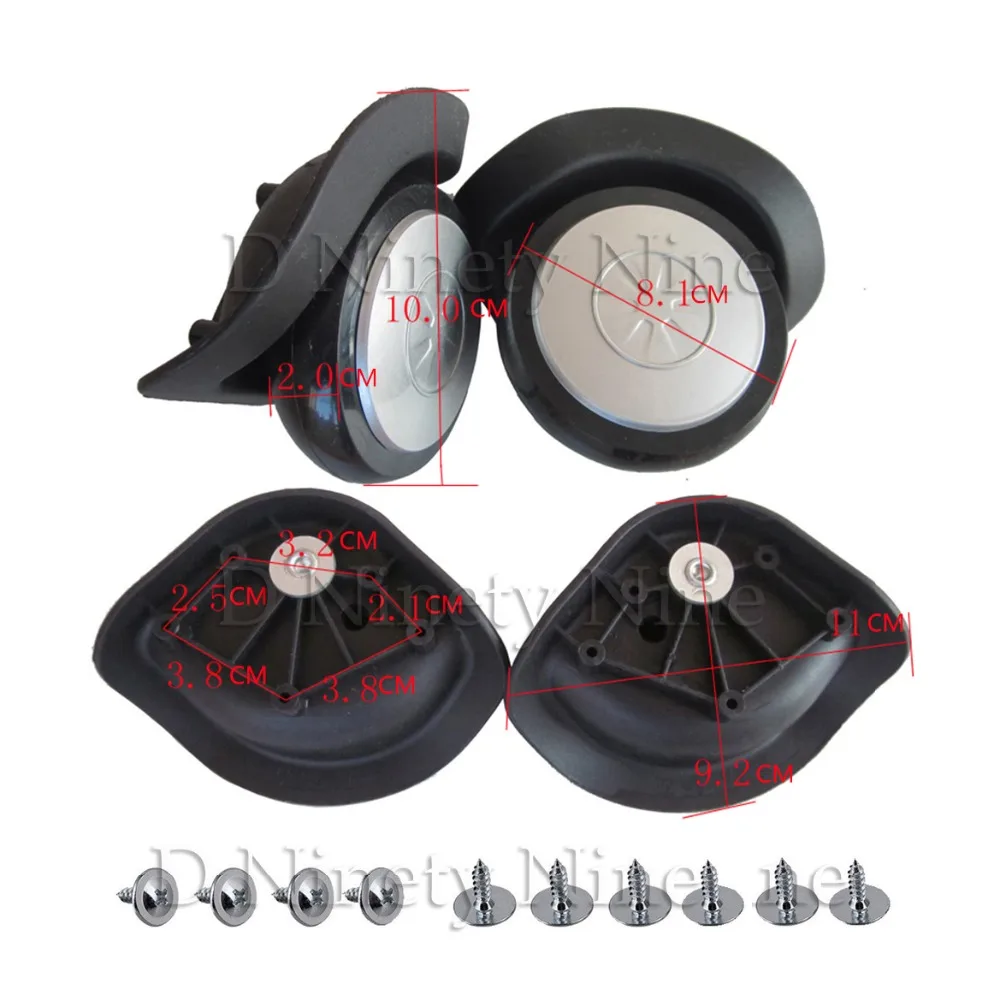 

2Pcs A16 Trolley Case Wheel Repair Travel Suitcase Parts Accessories Luggage Wheel Replacement Directional Wheel Casters A-16