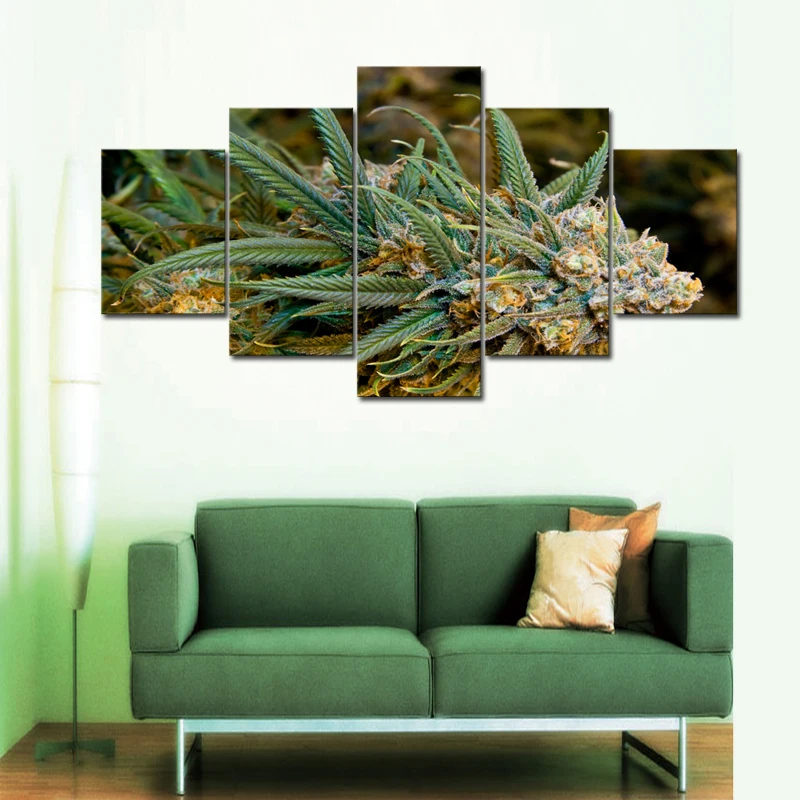 Metal Tin Weed Pot marijuana Wall Home Art Retro Decor Sign Living Bed joint