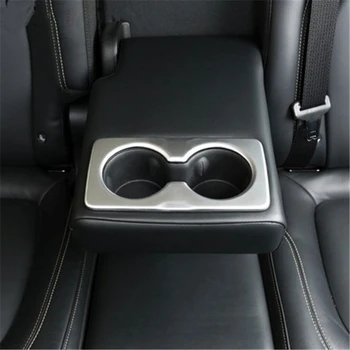 

WELKINRY car auto cover styling for JEEP Cherokee 2014 2015 2016 2017 ABS chrome rear tail seat armrest water cup holder trim