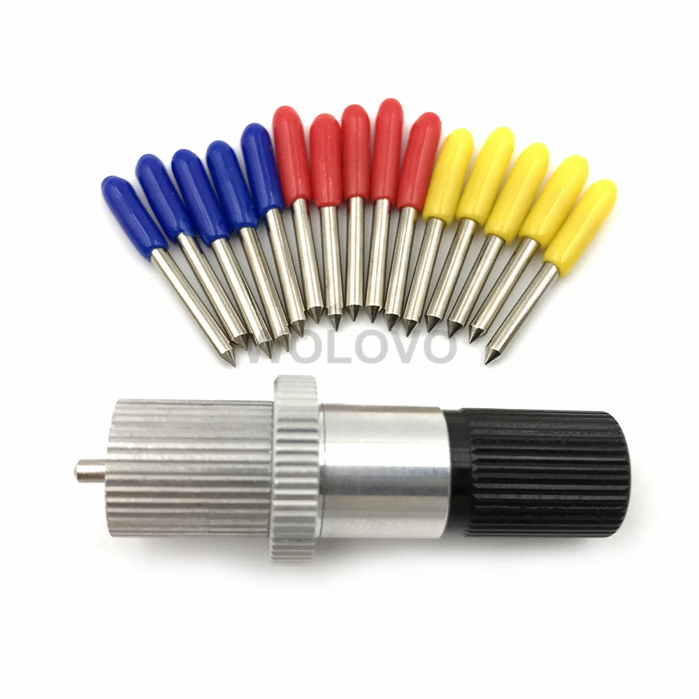 15pcs 30//45//60 degrees vinyl cutter plotter ROLAND blades ROLAND Blade holder