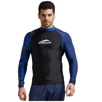 

Floral Rashguard Men Rash Guard Surf Swim Shirt Tops Long Sleeve Swimsuit UV Protection Sails Diving Water Sport Clothes