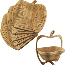 12 шт./компл. натурального бамбука handbaskets Творческий Дизайн в пасторальном стиле складной ручной работы корзина для хранения f003001s12