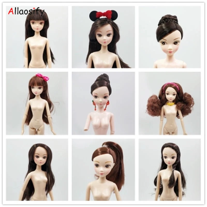 Allaosify Baby Обнаженная BJD детская голова тело сердце Yilijia куклы OB открытый глаз