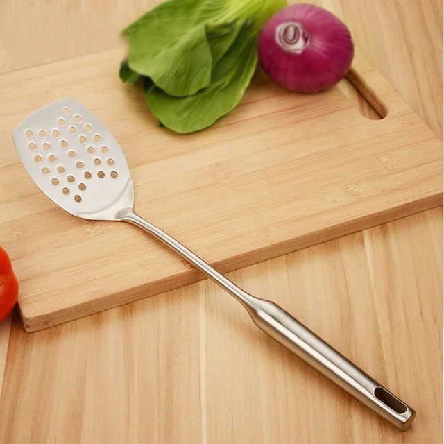 PRO Stainless Steel Spatula Slotted BBQ Turner For Grilling, Scraping