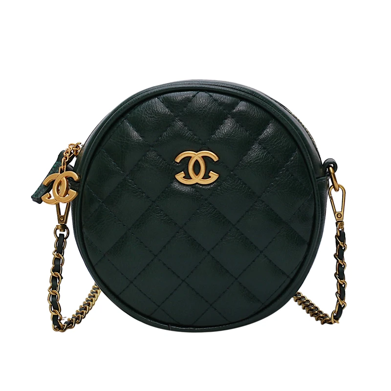 Ladies Shoulder Bags Women Sling Messenger Bag Chain Crossbody Mini Round Handbag 5231