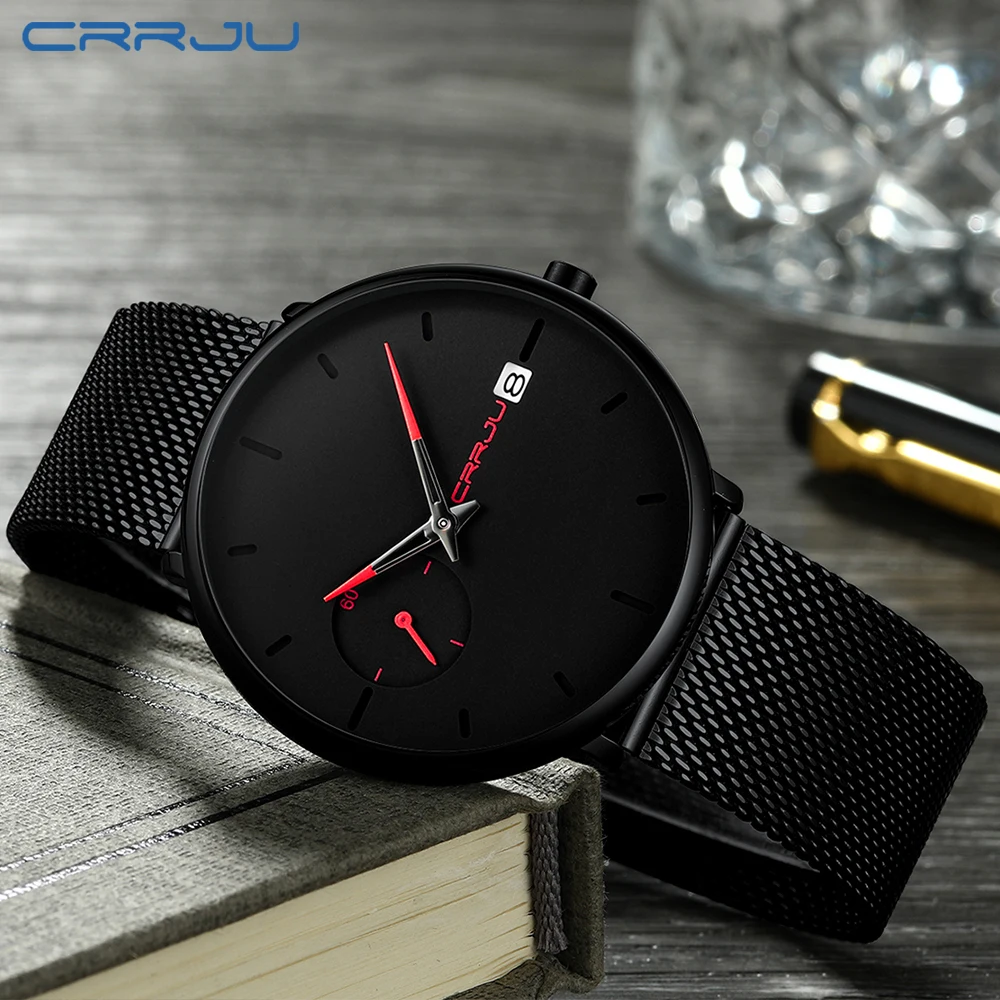 Crrju الرياضية تاريخ رجال كبار الساعات العلامة التجارية الفاخرة للماء الرياضة ووتش الرجال رقيقة جدا الهاتفي ساعة كوارتز عارضة Relogio Masculino Crrju الرياضية تاريخ رجال كبار الساعات العلامة التجارية الفاخرة للماء الرياضة ووتش الرجال رقيقة جدا الهاتفي ساعة كوارتز عارضة Relogio Masculino