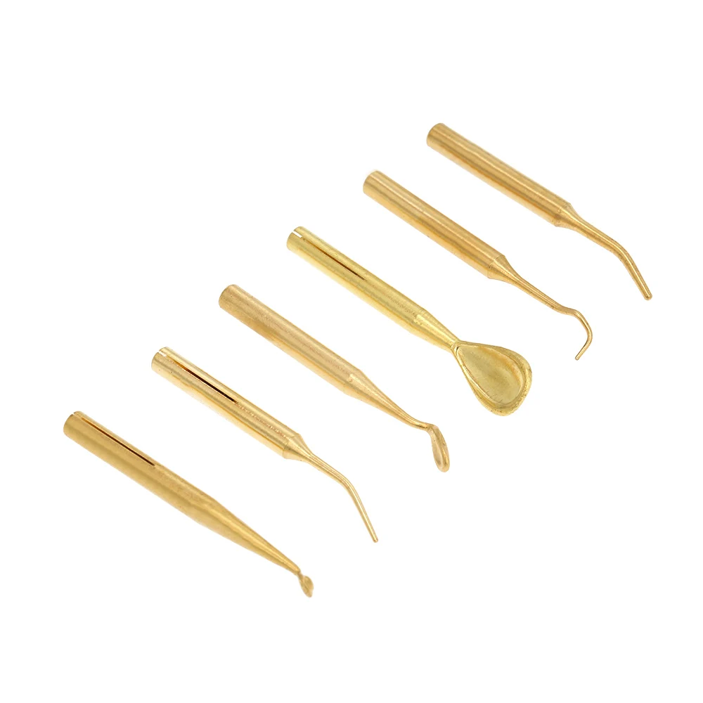 6 шт./компл. набор с восковыми кончиками для стоматологической лабораторная Электроника Waxer восковая ручка карандаш стоматологические инструменты