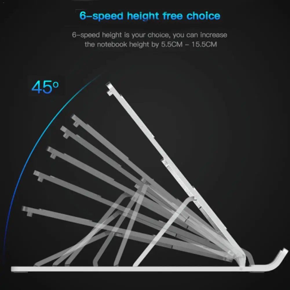 Подставка для ноутбука алюминиевый сплав металлический Регулируемый держатель для планшета сильная несущая способность анти-скольжения