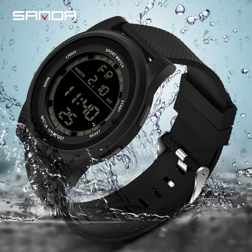 

SANDA Men's Sport Watch 2018 Top Brand Outdoor Military Digital Watches Luxury LED Electronic Waterproof Clock Relogio Masculino