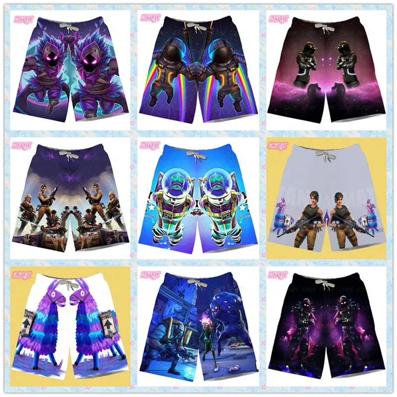 

ZSQH game Battle Royale Beach Shorts Cosplay Costume pants for men women