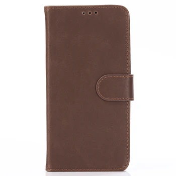 

20pcs/lot Retro Crazy horse 3 card wallet flip leather cover case for Oneplus One plus 5 5T 6 6T 7 cover case shell