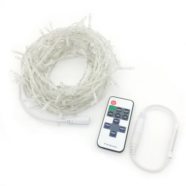 DC12V Led String Light 10M 20M 30M 50M 100M White Warm White Garland Lamp Fairy Christmas Wedding Party Holiday Decoration Light