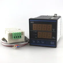 72x72 мм Термометр-Гигрометр Регулятор температуры и влажности Термостат TDK0302LA с проводом 3 м