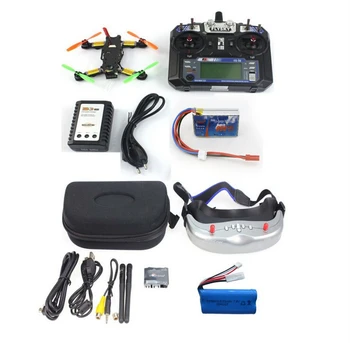 

FPV 2.4G 6CH RC Mini Racing Quadcopter Drone Tarot 130 RTF Full Kit TL130H1 CC3D 520TVL HD Camera 5.8G 32CH Goggle