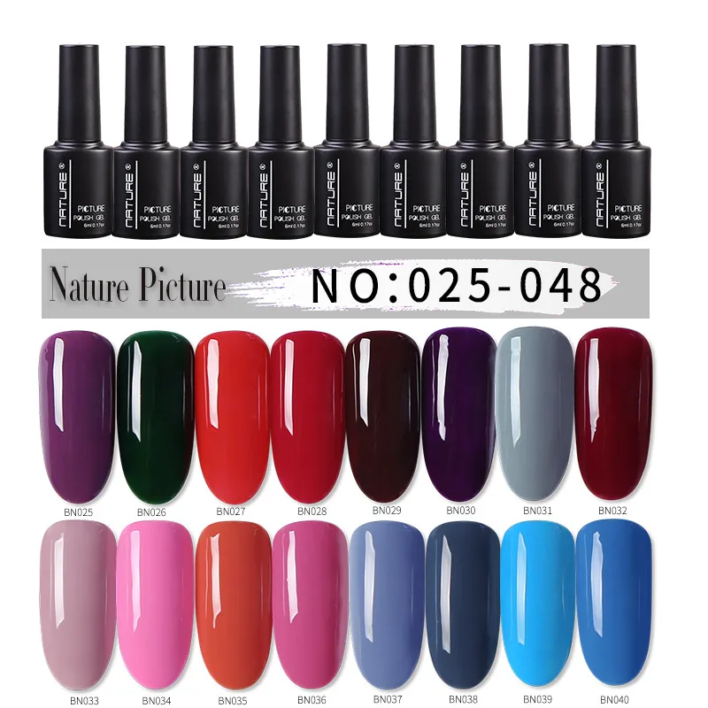  Nail polish gel set nail shop phototherapy Cardamone solid color nail gel 2018 new colo 025-048