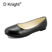 Лидер продаж Женские туфли большие размеры 34–47 круглый носок Slip-On Туфли без каблуков для Для женщин модные туфли с закрытым носком балетки женские повседневные туфли на плоской подошве