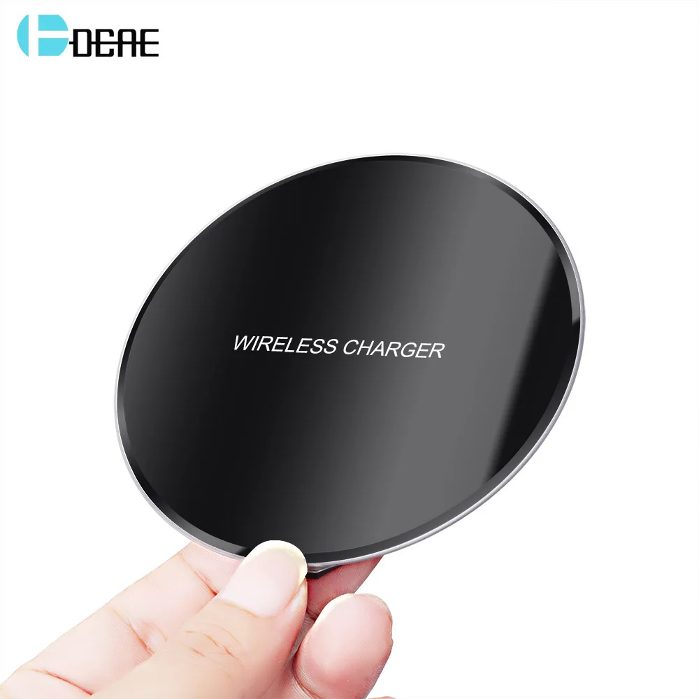 

DCAE Qi Wireless Charger For iPhone XS Max XR X 8 Plus USB Mobile Phone Desktop Wireless Charging Pad For Samsung S9 S8 Note 9 8