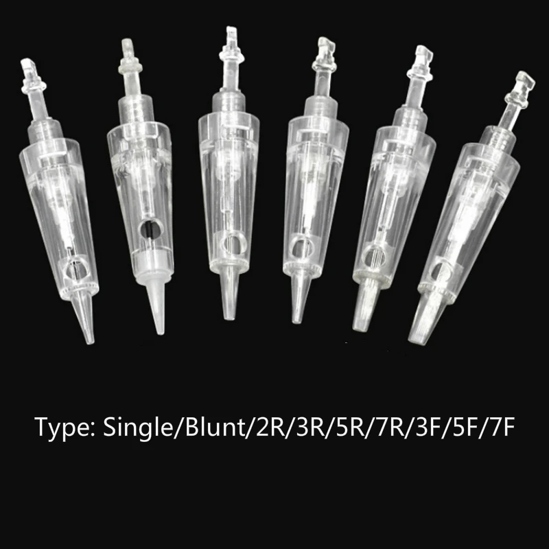 10pcs lot no needle nano chips meso gun head spare parts eye and face and body 10PCS Disposable Electric Derma Pen Needles Bayonet Nano Cartridge For Auto Micro Needle Derma Pen Tattoo Needle Tip