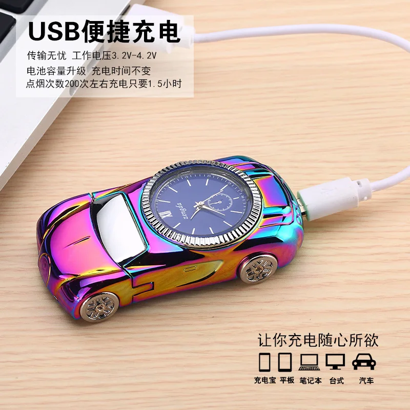 Смарт USB Тесла катушка Зажигалка Индукционная зарядка металлические часы
