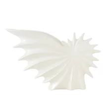 Белая керамическая креативная оболочка раковины ваза для цветов дома ремесла комнаты украшения охладитель вина цветочный горшок фарфоровые фигурки R1765