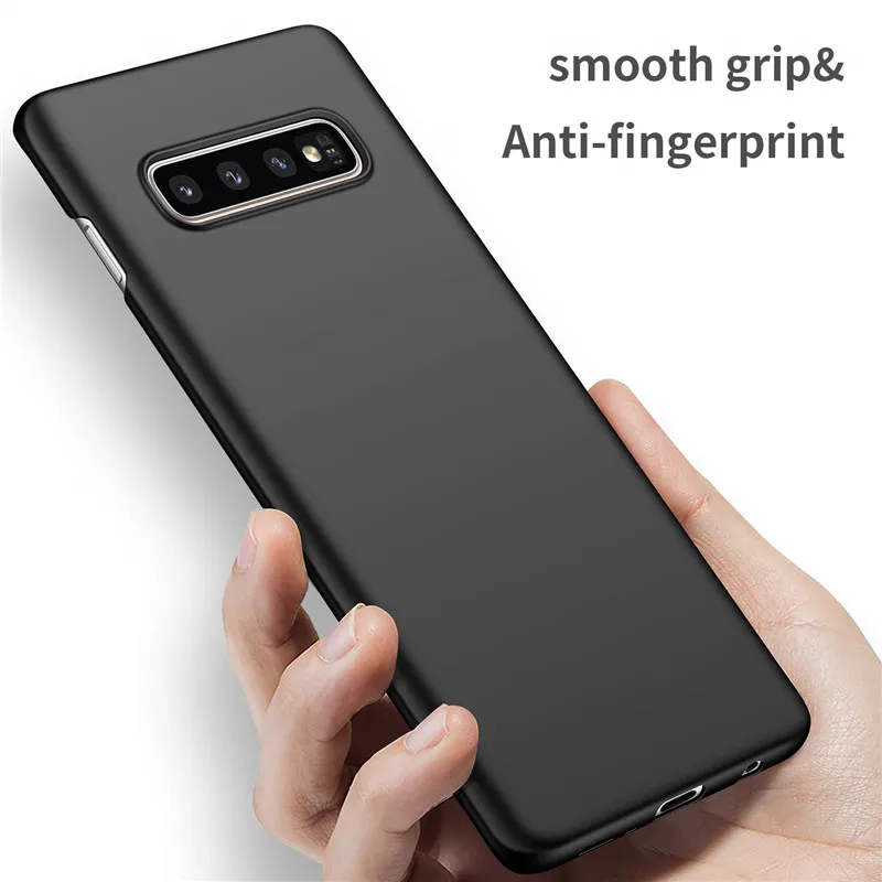 Для Samsung Galaxy S10 чехол ультра тонкий ПК жесткий защитный для Plus + S10e Lite Черный |