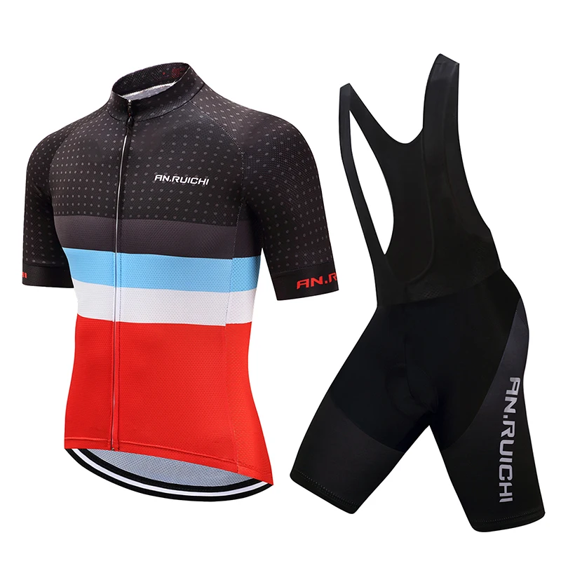 

Cycling Jersey Set Men Contrast Color Short Riding Bicycle Cycling Clothing Bib Sport Jerseys Customized/Wholesale Service