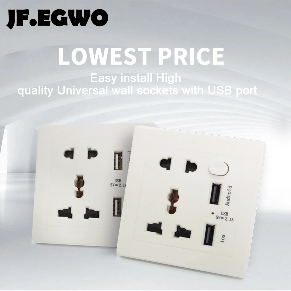 Uncategorized Install Usb Outlet home universal usb wall socket 2 plug switch power supply plate 2100ma charger electric outlet adapter eu in ele